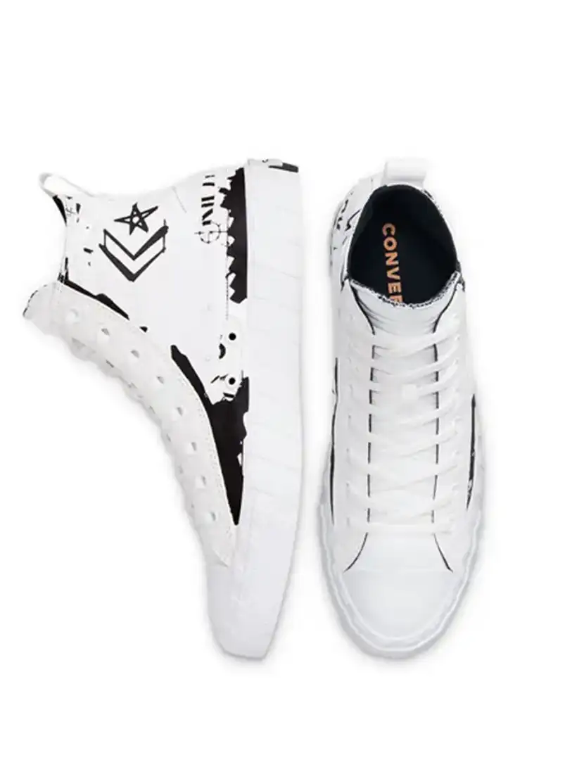 Converse UNT1TL3D Script Print White