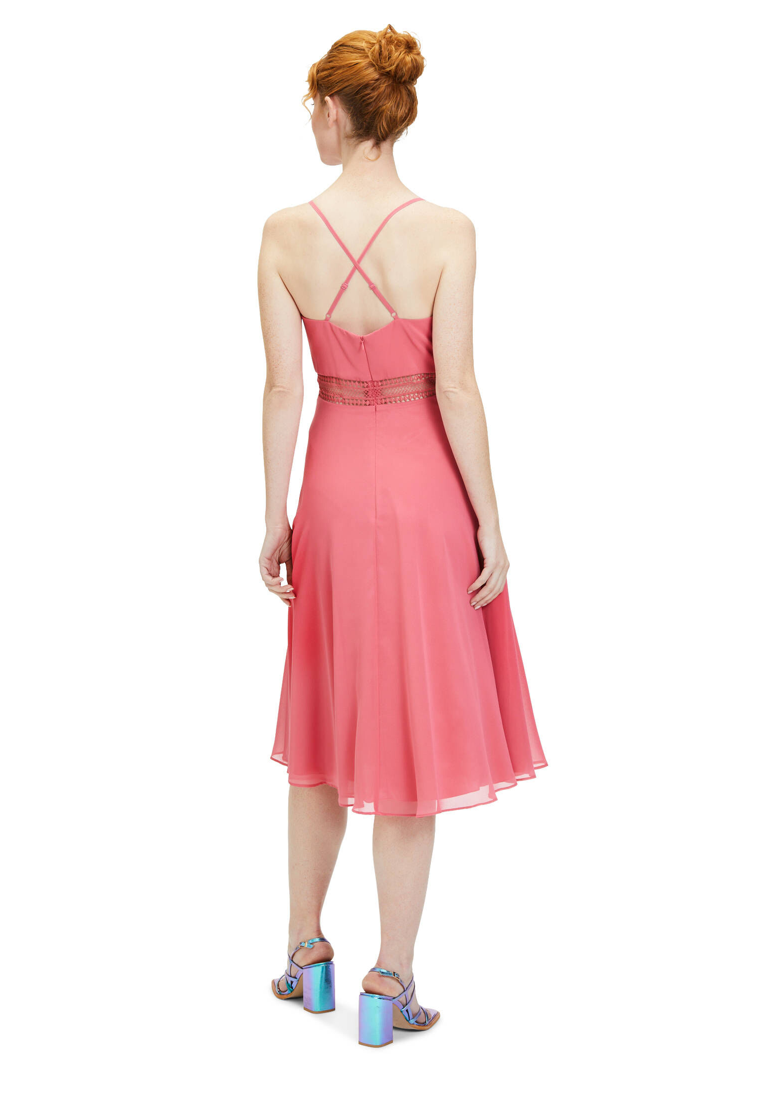 Vera Mont| Damen Cocktailkleid mit Wasserfallausschnitt