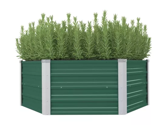 Jardinière 129 x 129 x 46 cm cm Acier galvanisé Vert