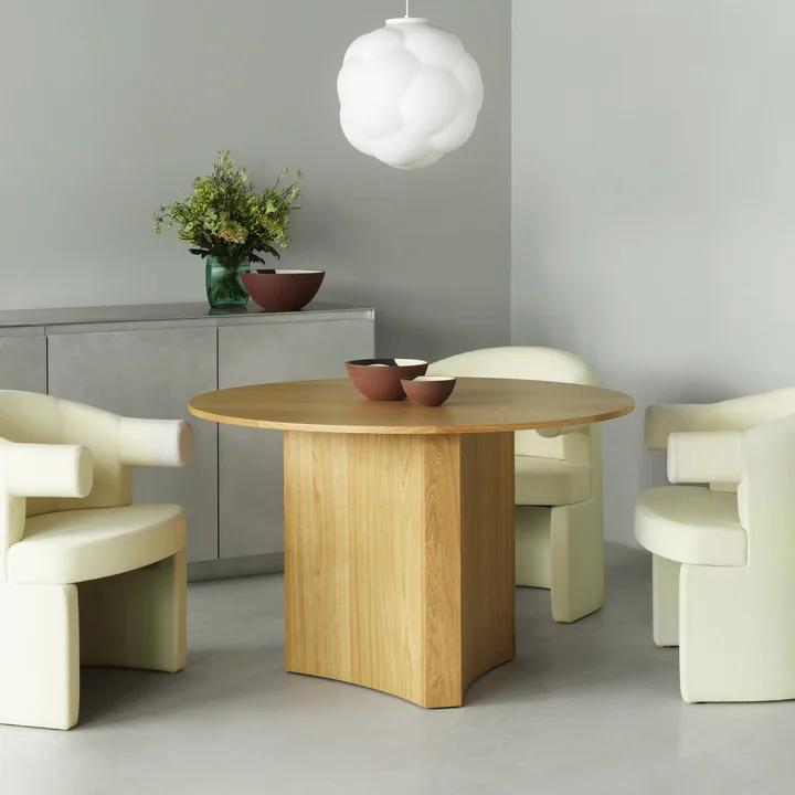 Normann Copenhagen - Bue Esstisch Ø 120 x H 75 cm, eiche