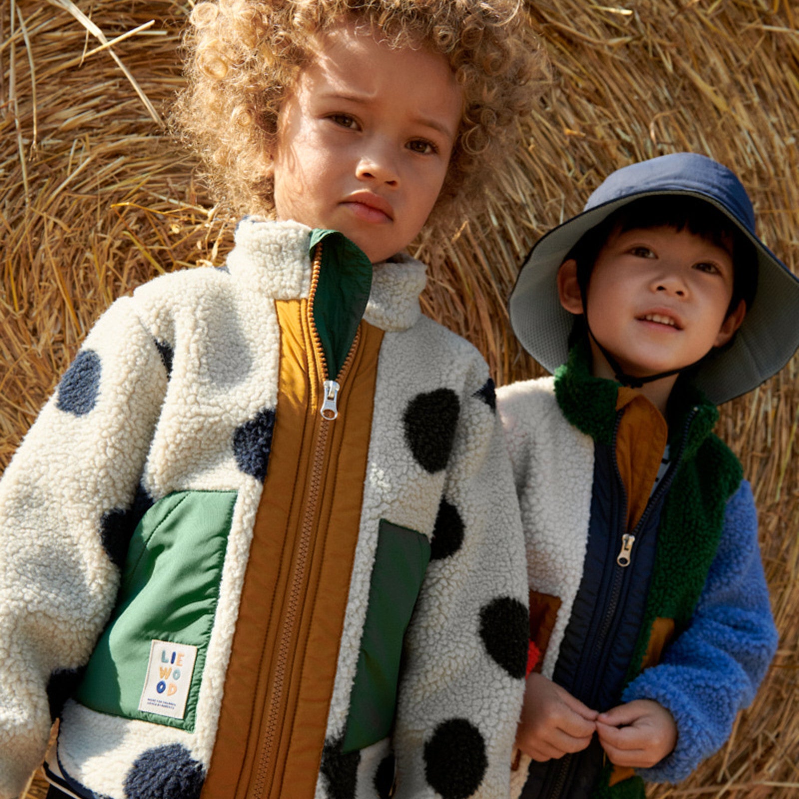 Jacke Noam Pile Spot Dots Mist