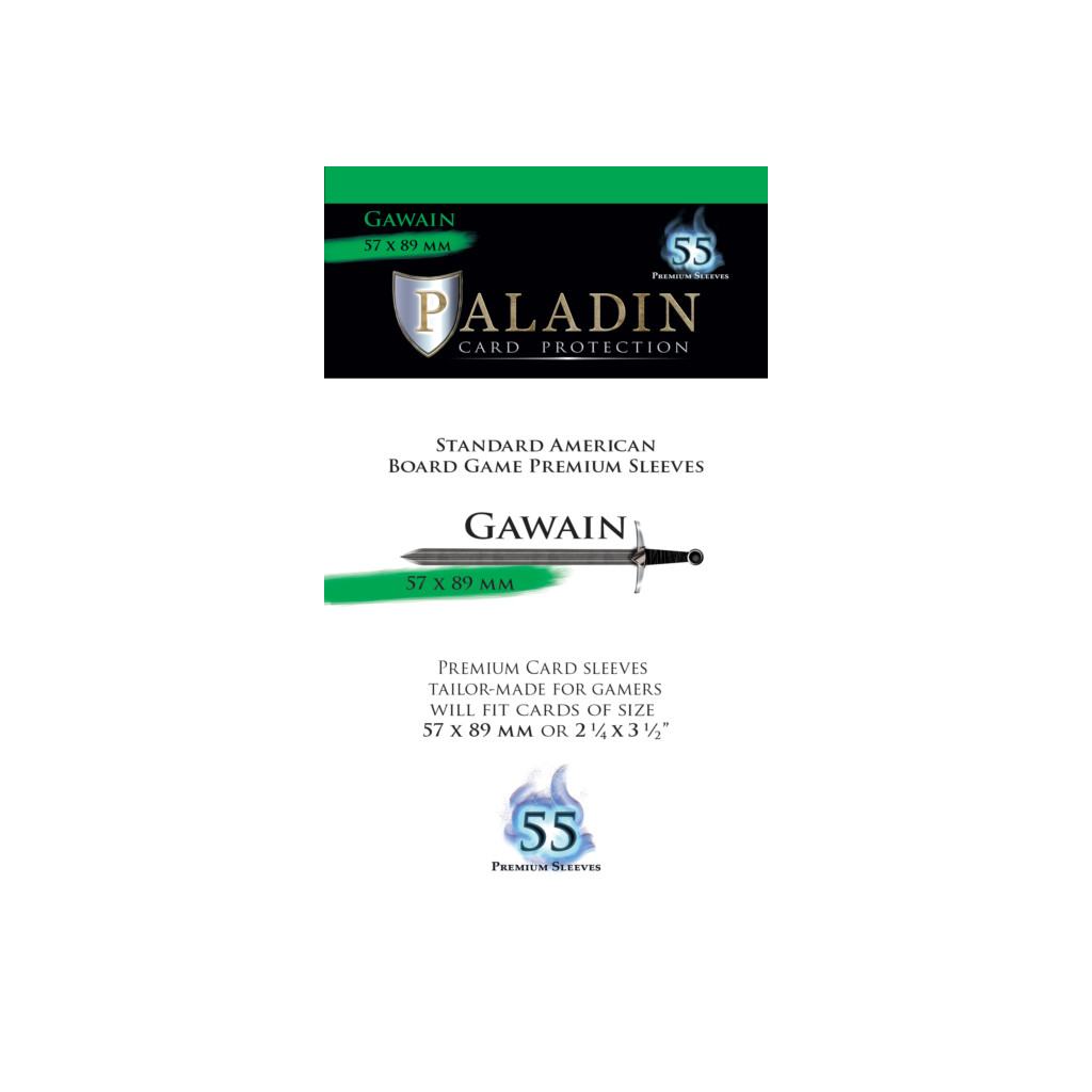 Pochettes Paladin - Gawain Standard American - 57 x 89 mm - 55p
