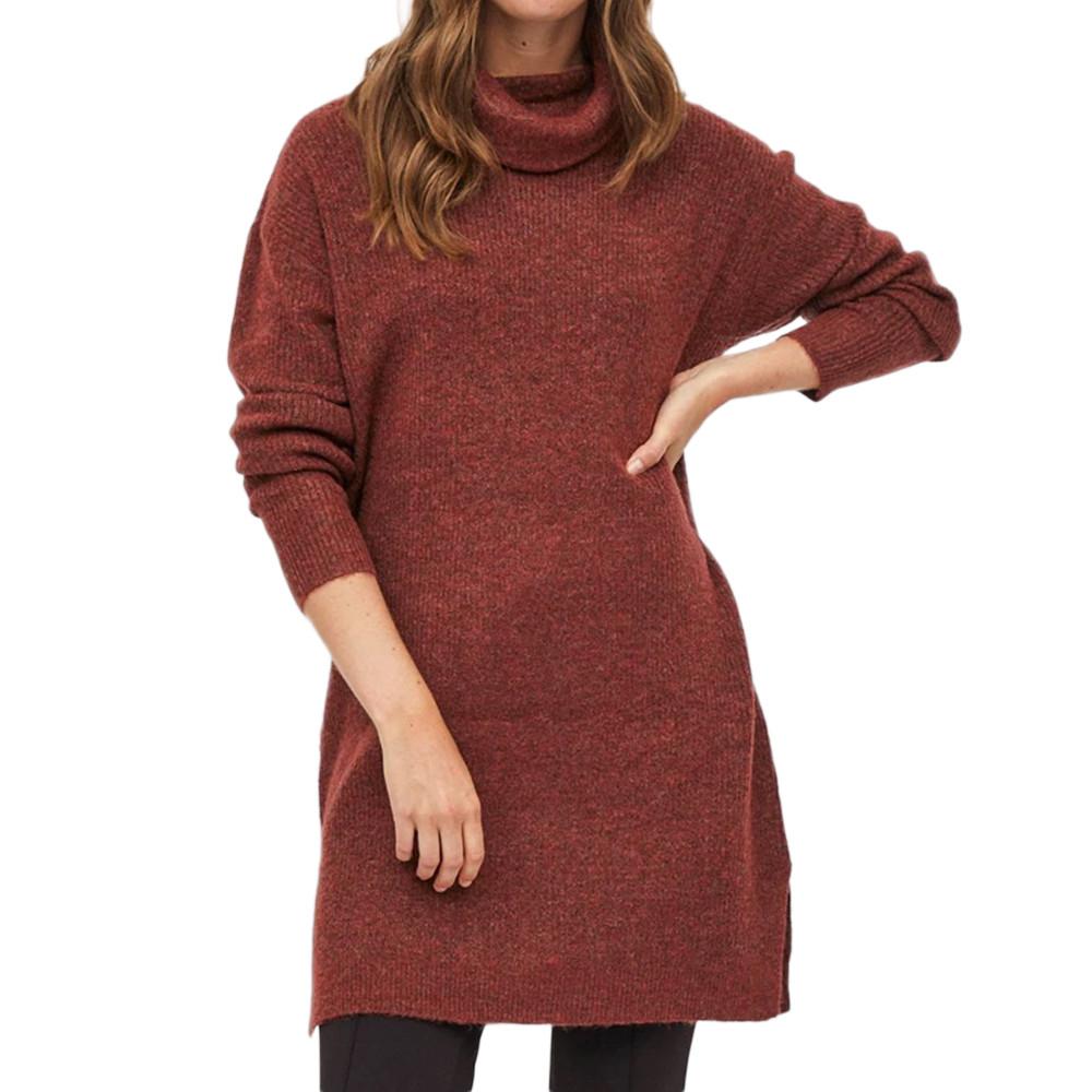 Vila Robe Rouge Femme Vila Vicilia Tunic