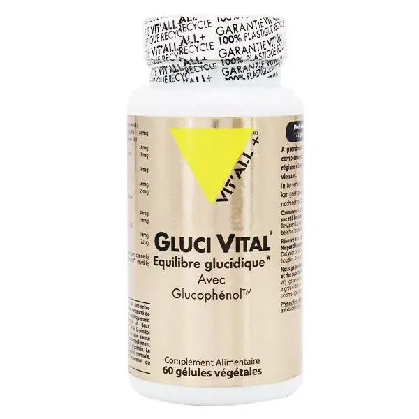 Vit'all+ Gluci Vital 60 cápsulas vegetais