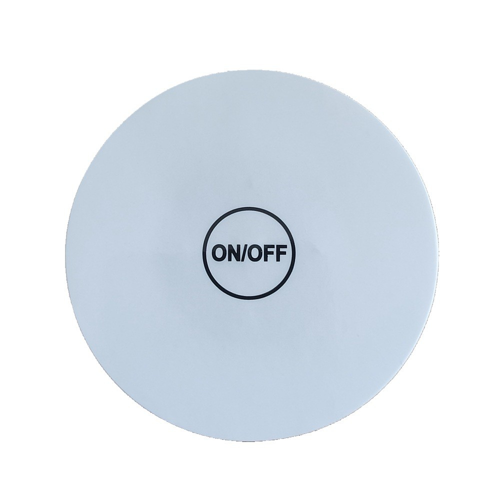 (Ø6cm) Selbstklebende LED Getränke Untersetzer Party Leucht Sticker Flaschen Untersetzer mit On/Off Knopf / 3 Modis (inkl. CR2025 Batterien) - Rot