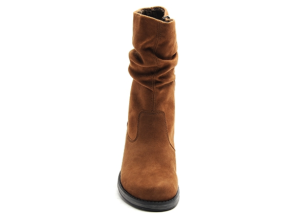 Rieker bottes plates femme y9780 marron