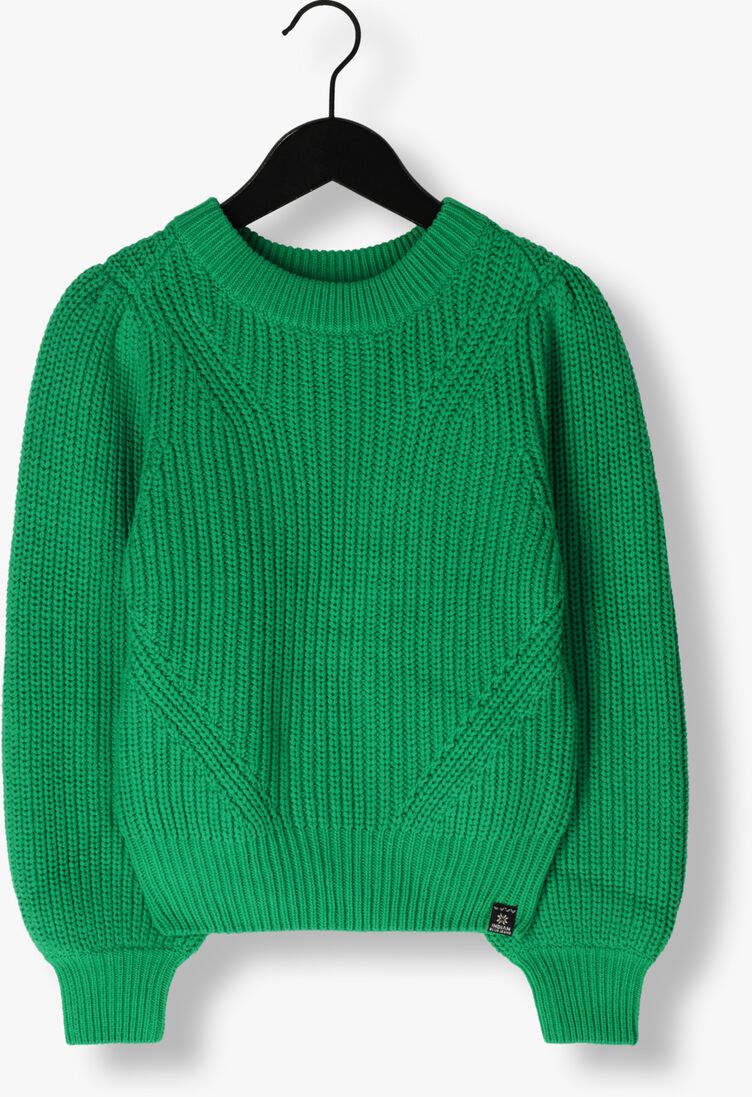 INDIAN BLUE JEANS groene indian blue jeans trui knitwear heavy knit