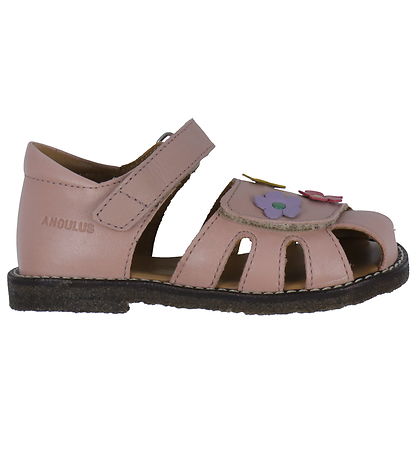 Angulus Sandalen - Pale Rose m. Blumen