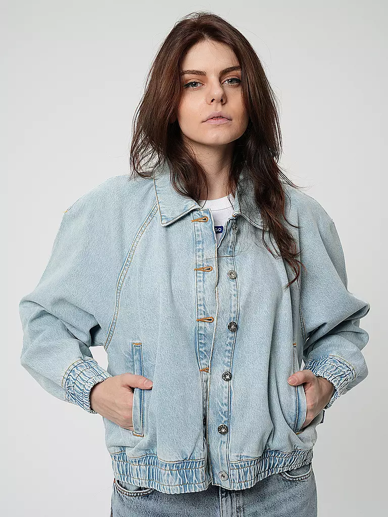 HUGO Jeansjacke GEBARI hellblau