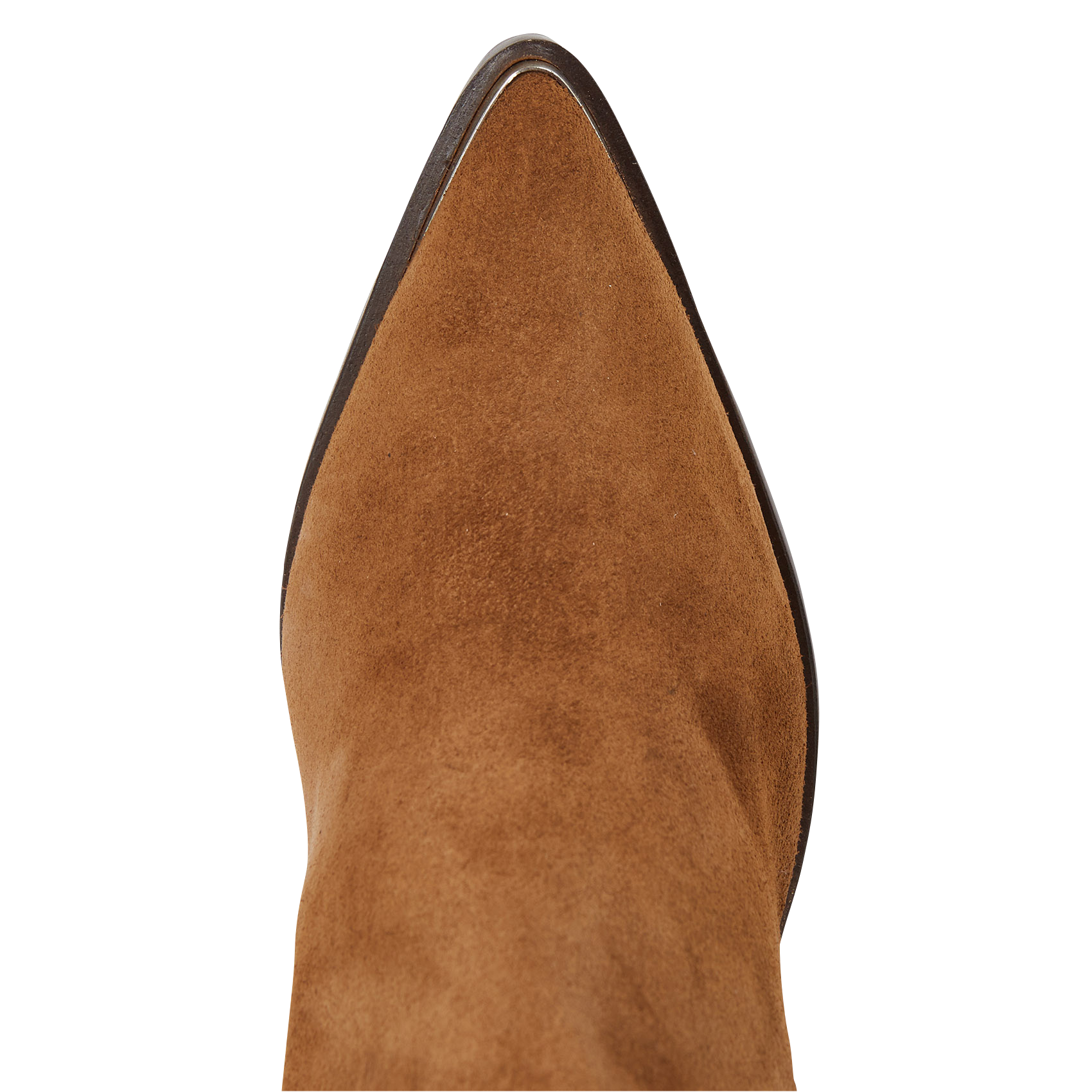 BASAMA - Bottines western talons hauts bout pointu en cuir | Marron