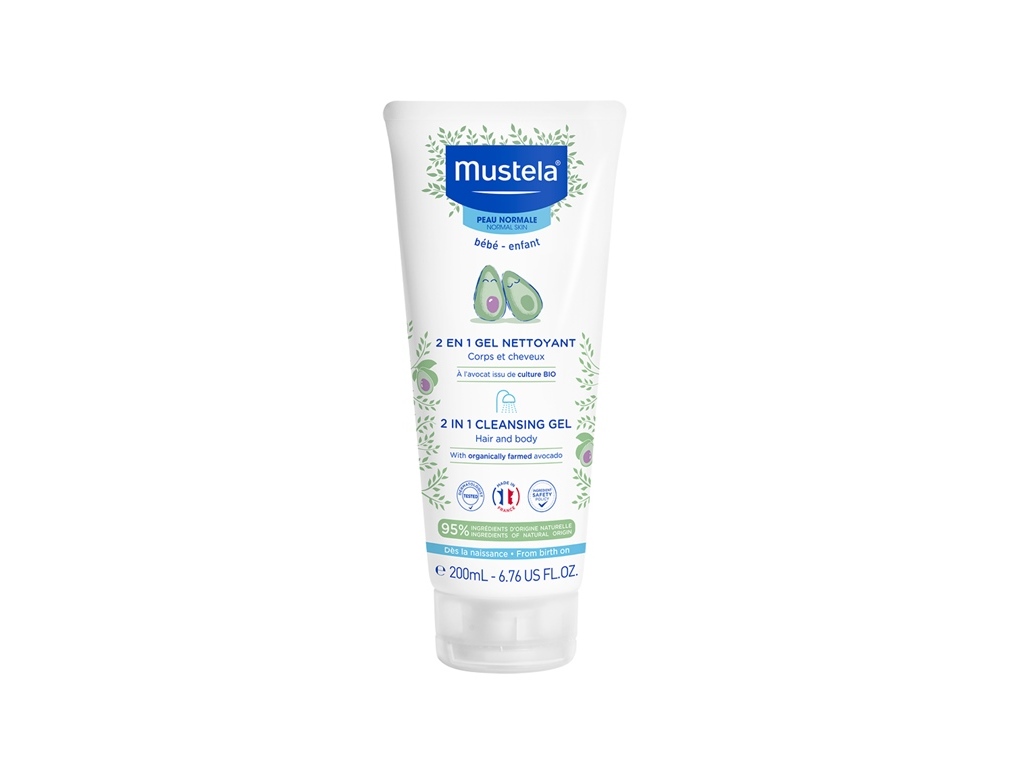 GEL MUSTELA LAVANTE CORPO E CABELO 2EM1 200ML