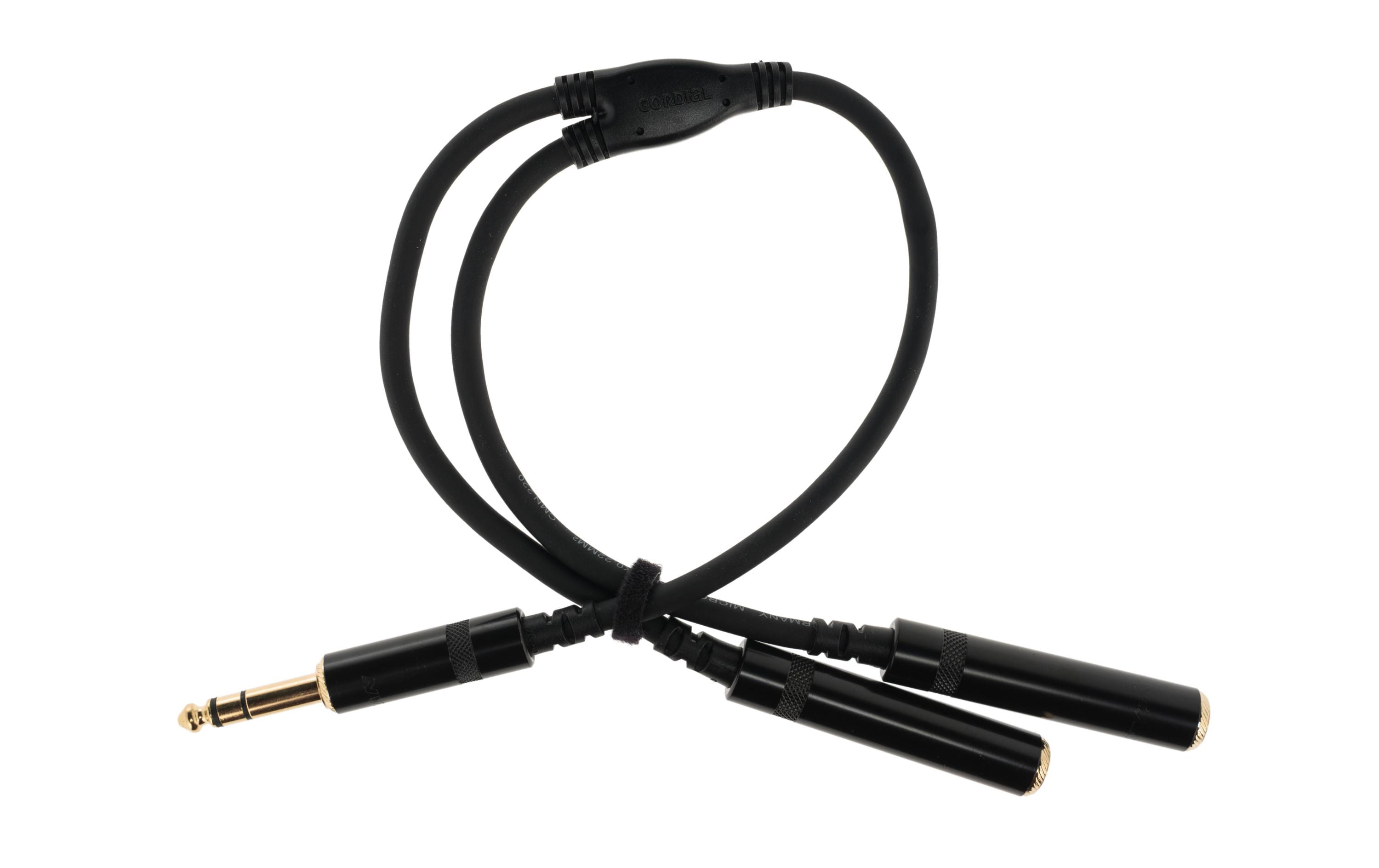 Audio-Kabel 6.3 mm Klinke - 6.3 mm Klinke 0.3 mY-Kabel