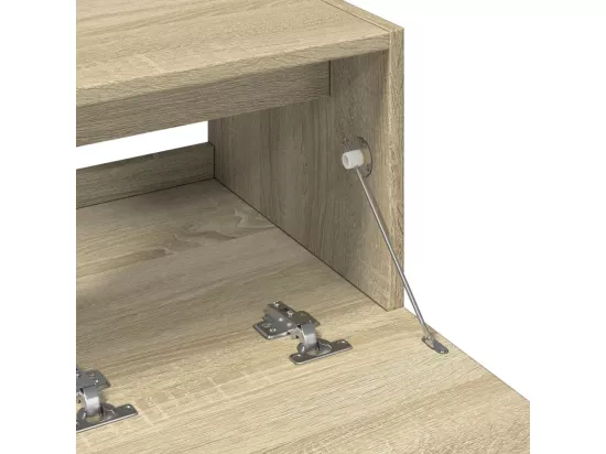 Armoire d'évier chêne sonoma 78x37x59 cm bois d'ingénierie
