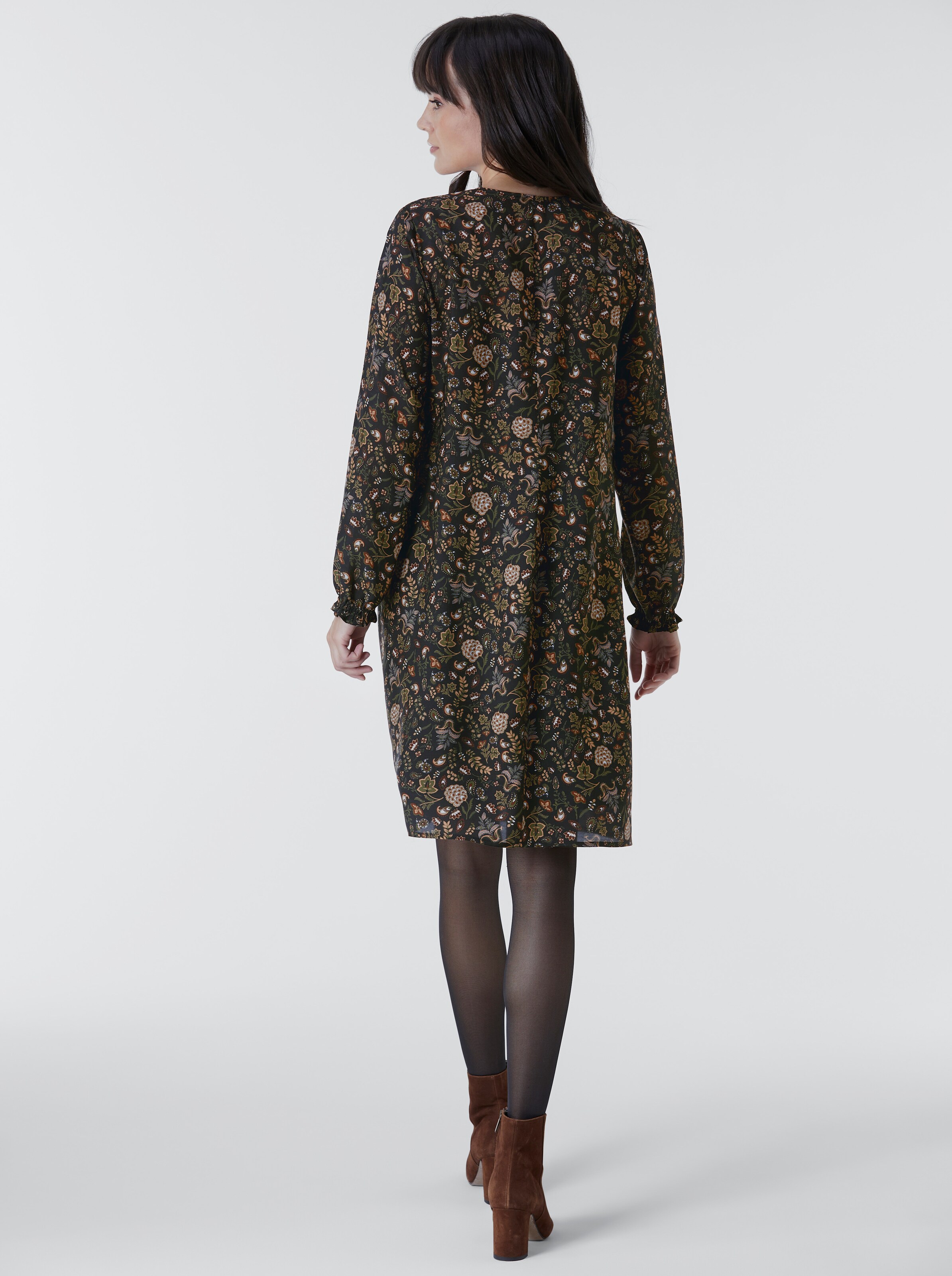 Viskose-Seiden-Kleid