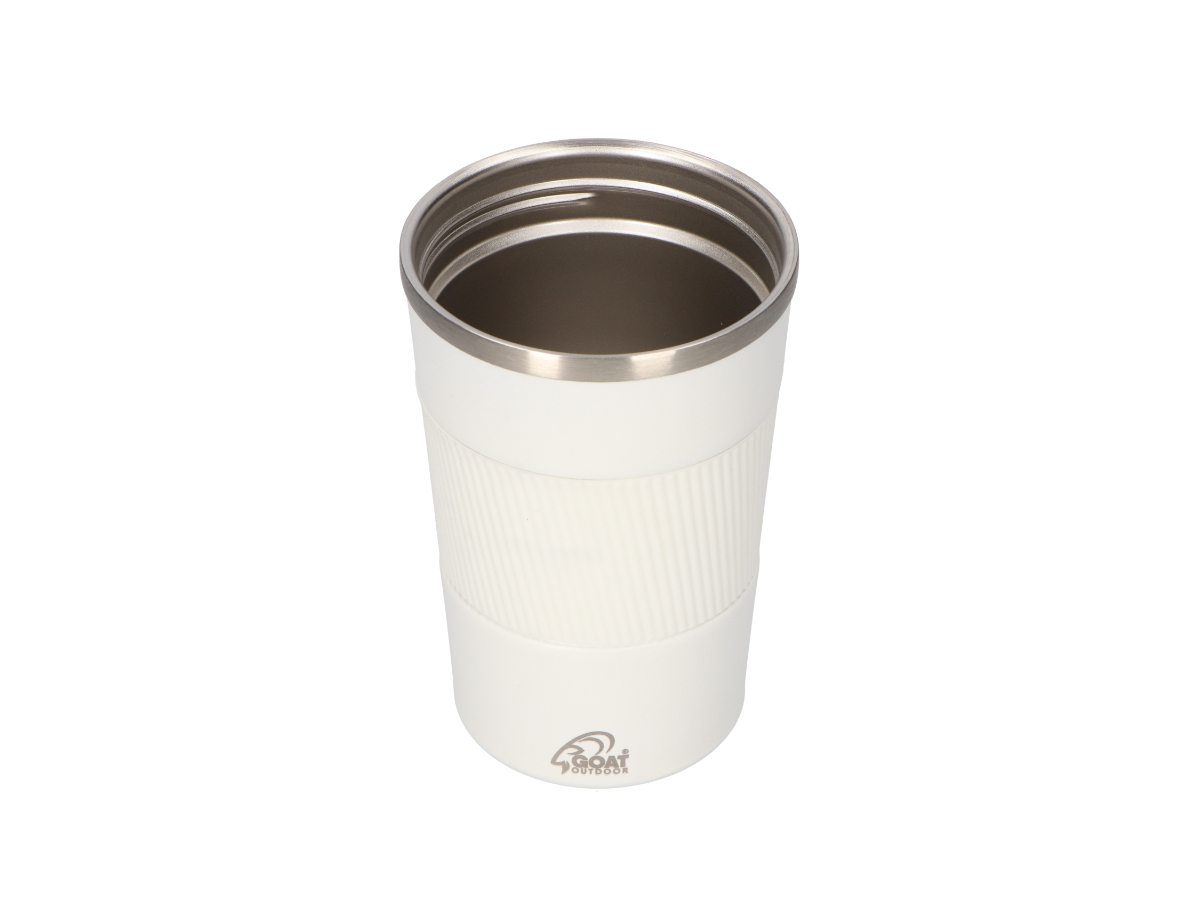 GOAT Outdoor 380 ml RVS Koffiebeker to go - Wit