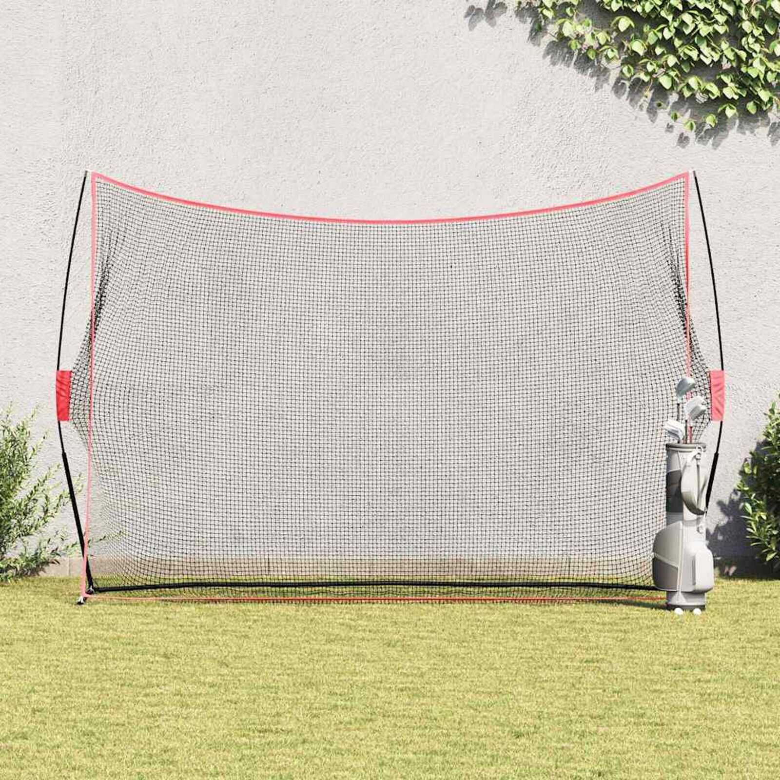 vidaXL Golftrainingshulpmiddel Zwart 309 x 93 x 216 cm Polyester