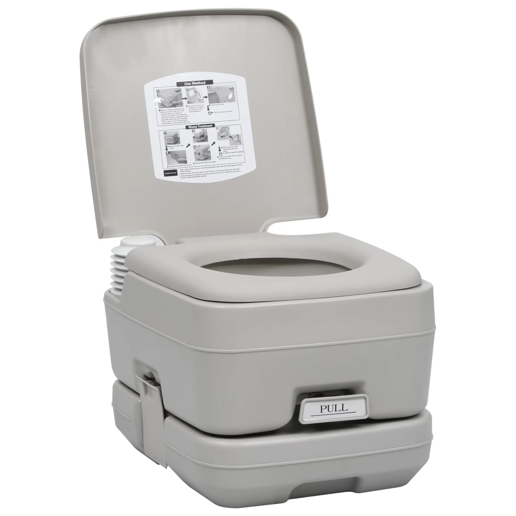 Conjunto de vaso sanitário e pia para camping Vidaxl