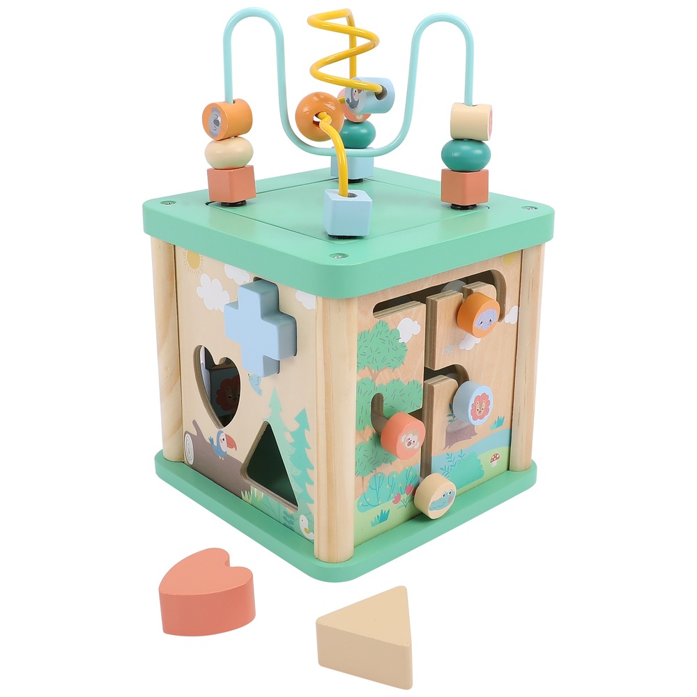 Eichhörnchen-Spiel-Safari-Spielwürfel aus Holz zum Sortieren und Spielen