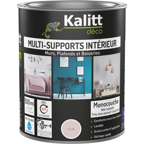 Peinture multi-supports 0,5 L Acrylique Mat - Lilas