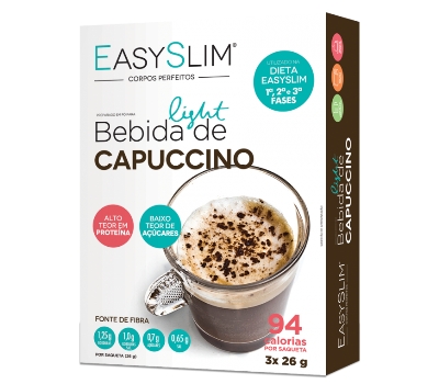 Easyslim Saq  Bebida Cappucin 26g X 3