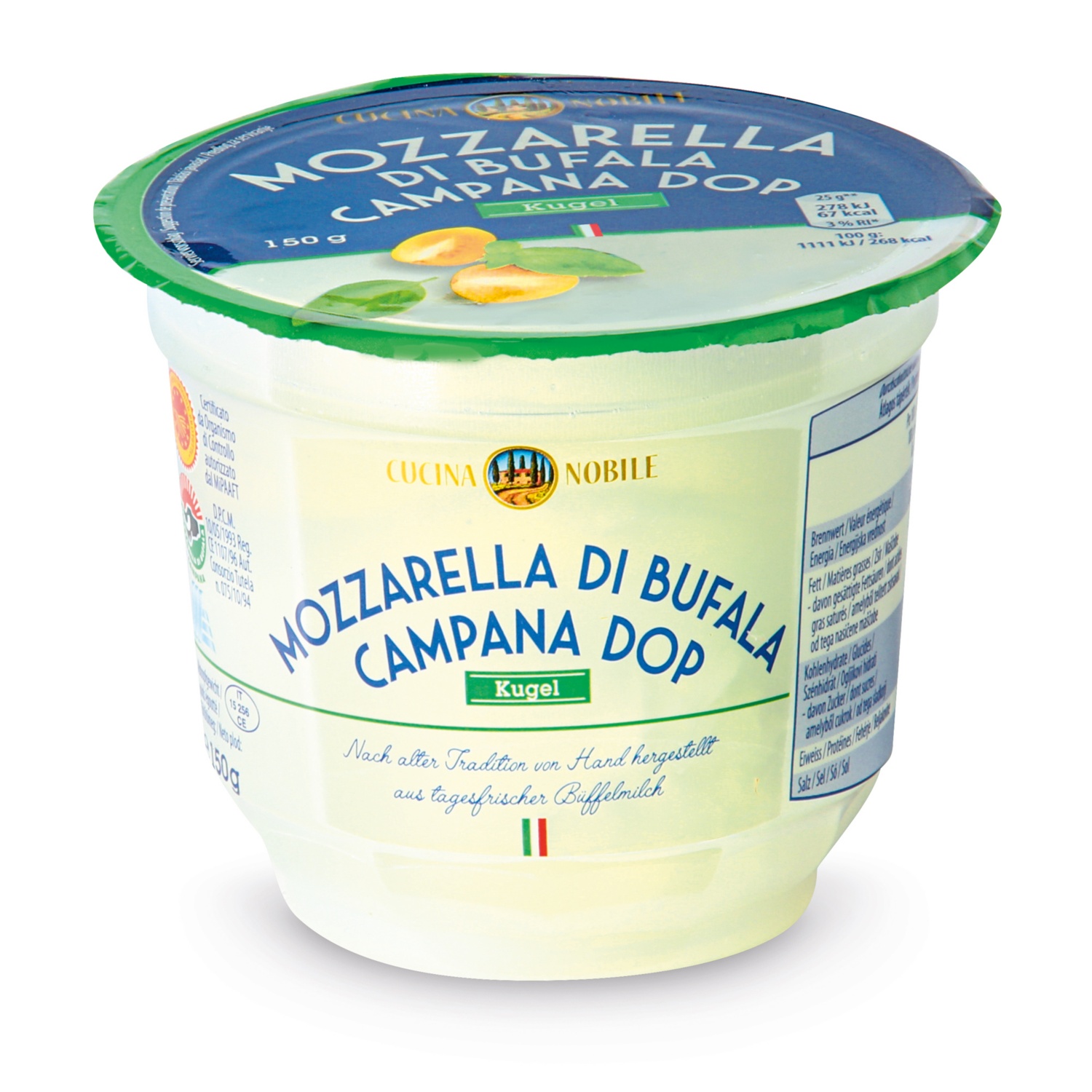 CUCINA NOBILE Büffelmozzarella Kugel 150 g