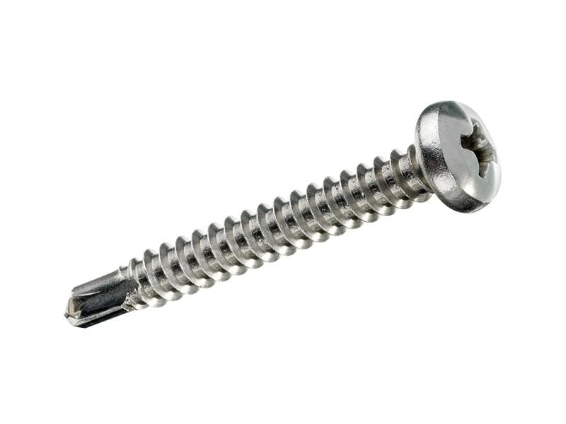 FTM Selbstbohrschrauben Linsenkopf 3.5 x 19 mm Stahl, 8 Stü DIN 7504M Bohrschrauben aus verzinktem Stahl