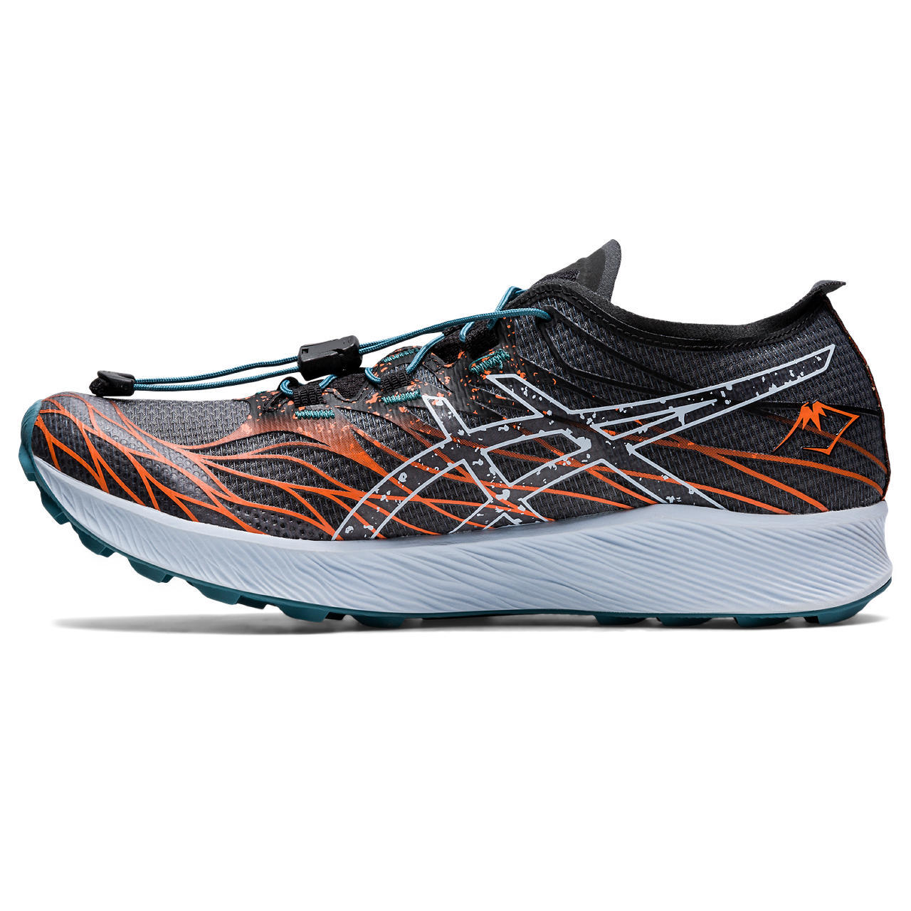ASICS Fujispeed Trail Hardloopschoenen Zwart/Oranje Dames