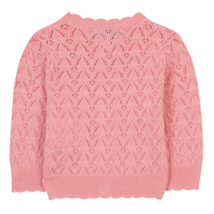 Tartine et Chocolat Cardigan Ajouré | Rose bonbon