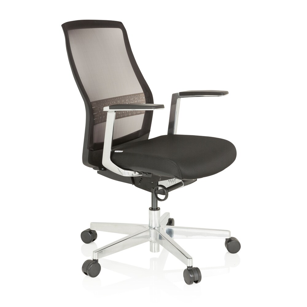 High End Bürostuhl FOUNTAINE PRO Stoff/Netzstoff mit Armlehnen hjh OFFICE