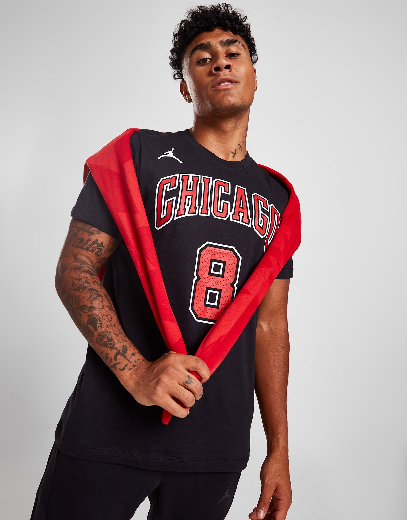 Nike T-shirt NBA Zach LaVine Bulls Statement Edition Homme