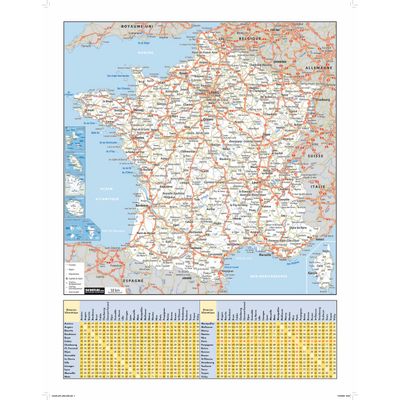 Quo Vadis Arc en Ciel - Calendrier vertical 12 mois sur 1 face - 43 x 55 cm