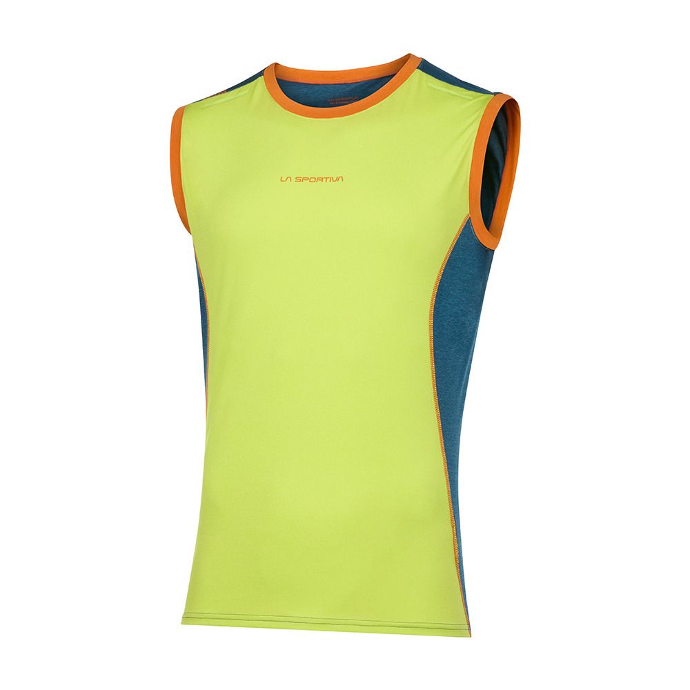 La Sportiva TRACER - Débardeur Homme lime punch/storm blue