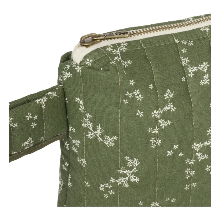 Nobodinoz Trousse de toilette Stories en coton bio | Vert