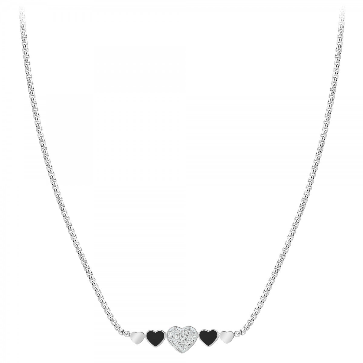 Collier coeur SC Crystal orné de Cristaux scintillants