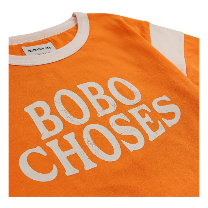 Bobo Choses T-Shirt Coton Bio Bicolore | Orange