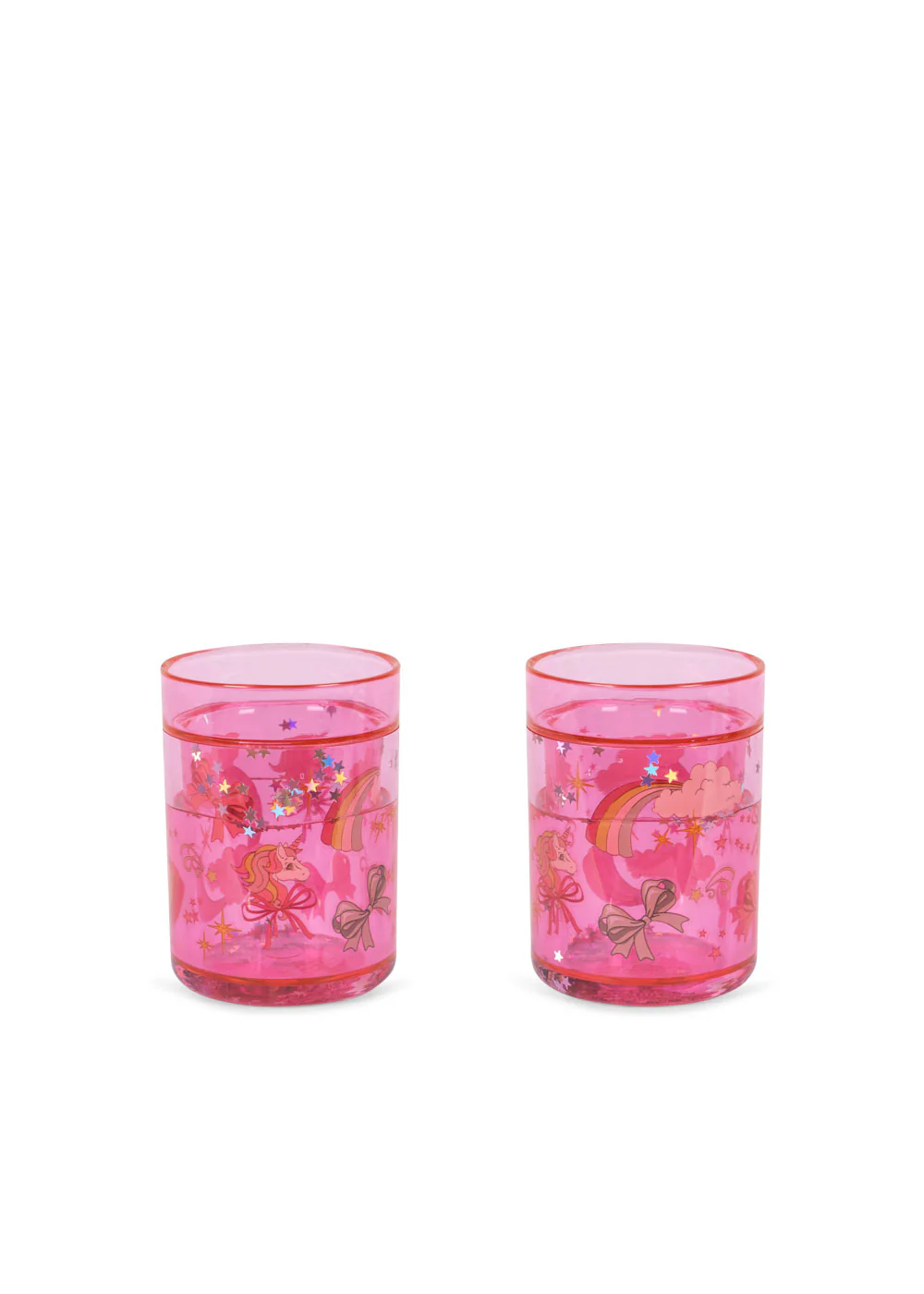 2 pak glitterkop - rainbow bow - OS