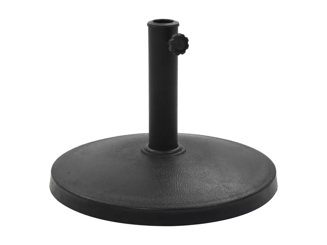 Socle rond de parasol Polyrésine 10 kg Noir