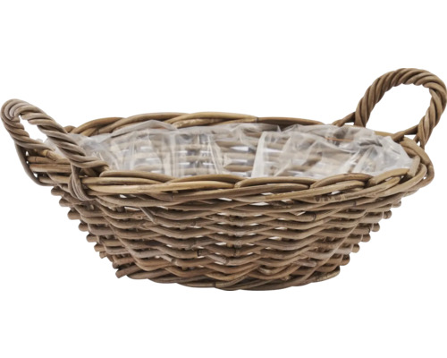 Plantenmand van natuurlijke vezels Elite 12 x 35 x 12 cm bruin