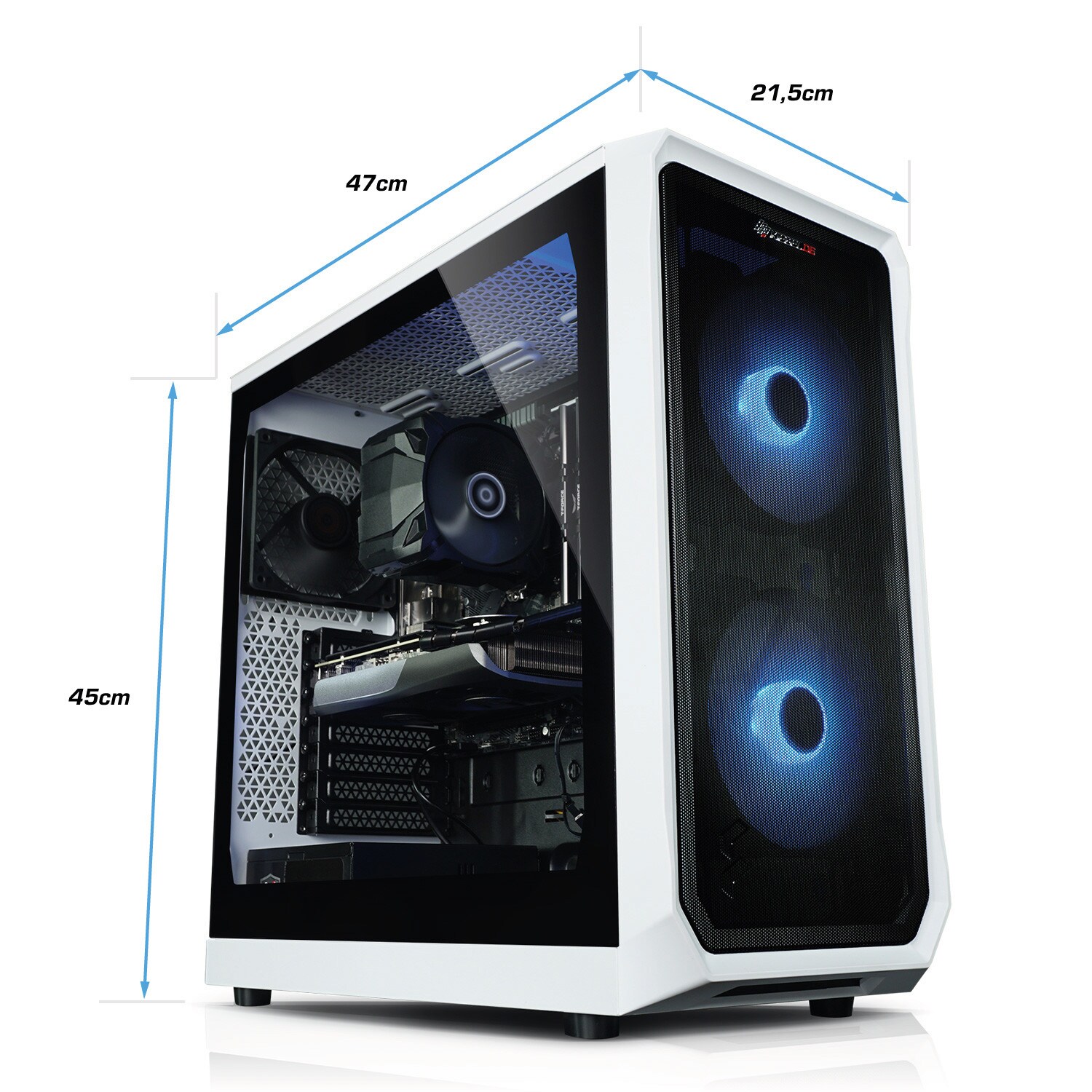 Gaming PC Raptor V AMD Ryzen 7 5800X, 32GB DDR4, NVIDIA RTX 4070 12 GB, 1TB SSD, Windows 11