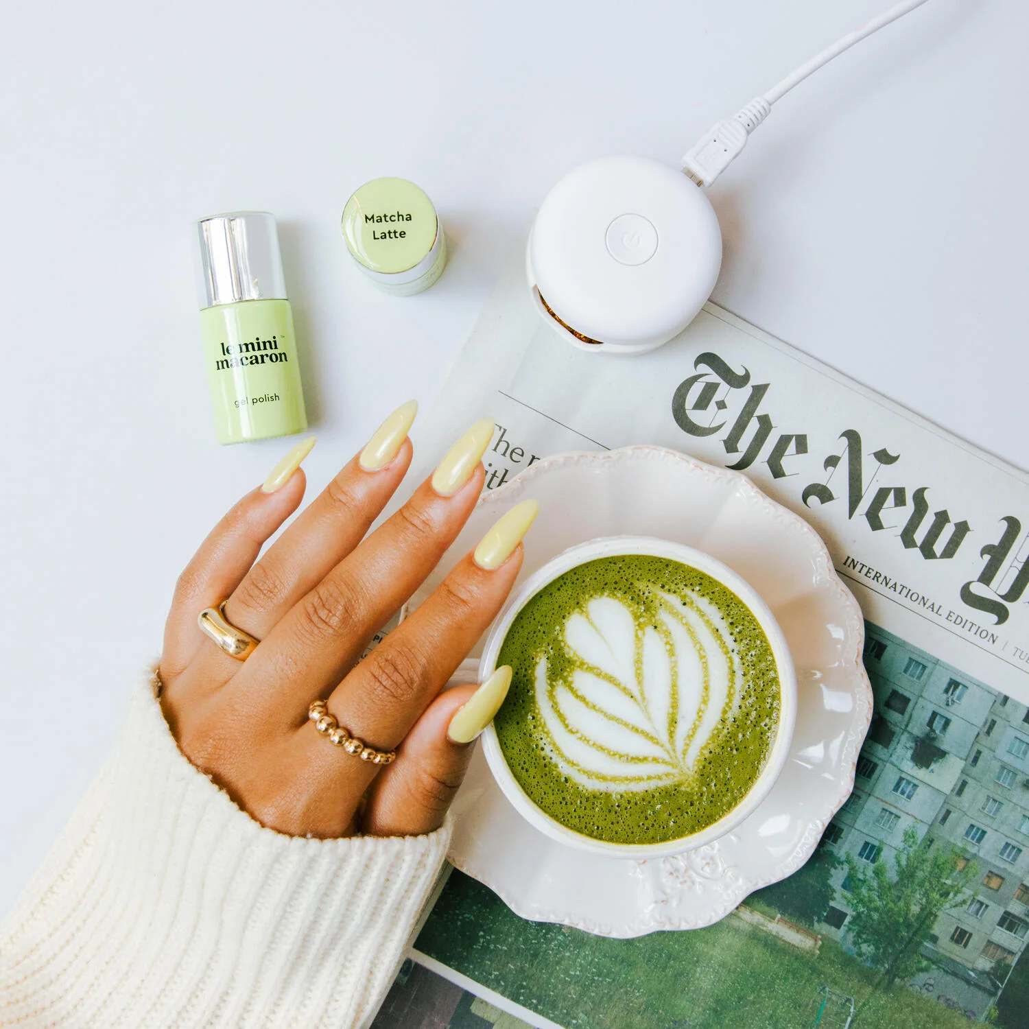 Le Mini Macaron  Single Gel neglelak - Matcha Latte