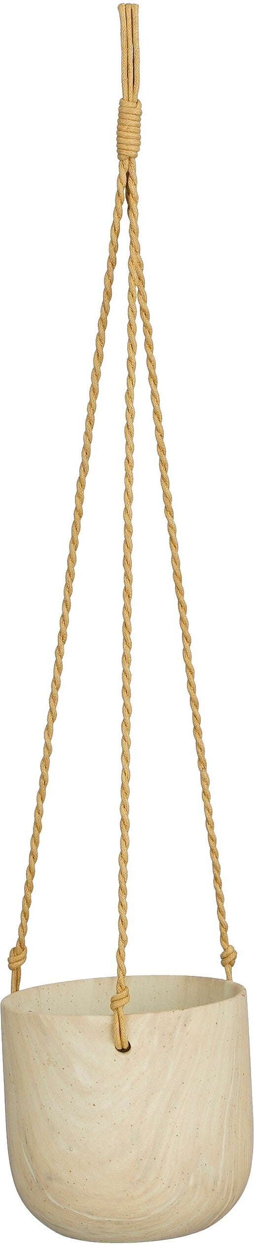 Mica Decorations hangpot Trentino crème D 12 H 11 cm