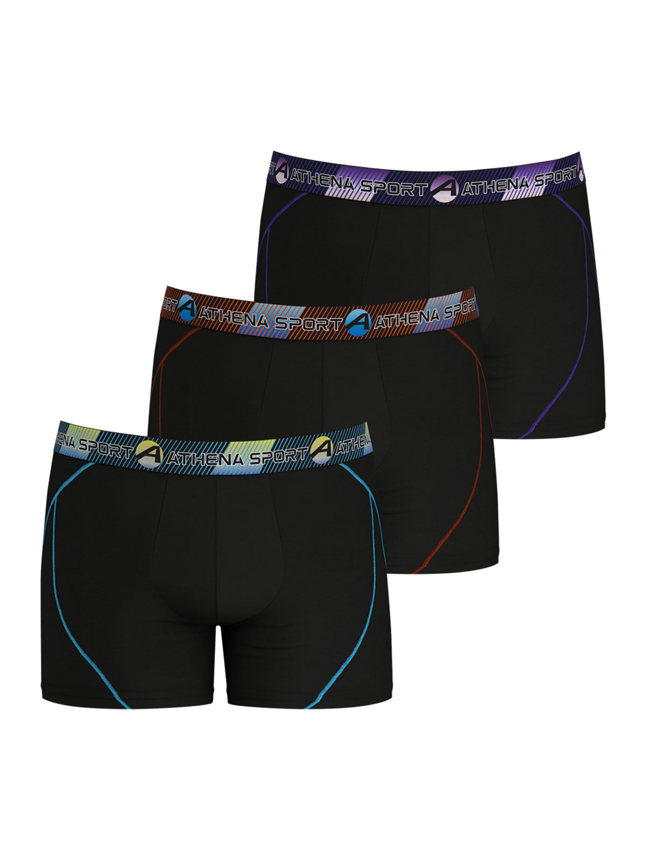 Lot de 3 boxers longs Training Dry