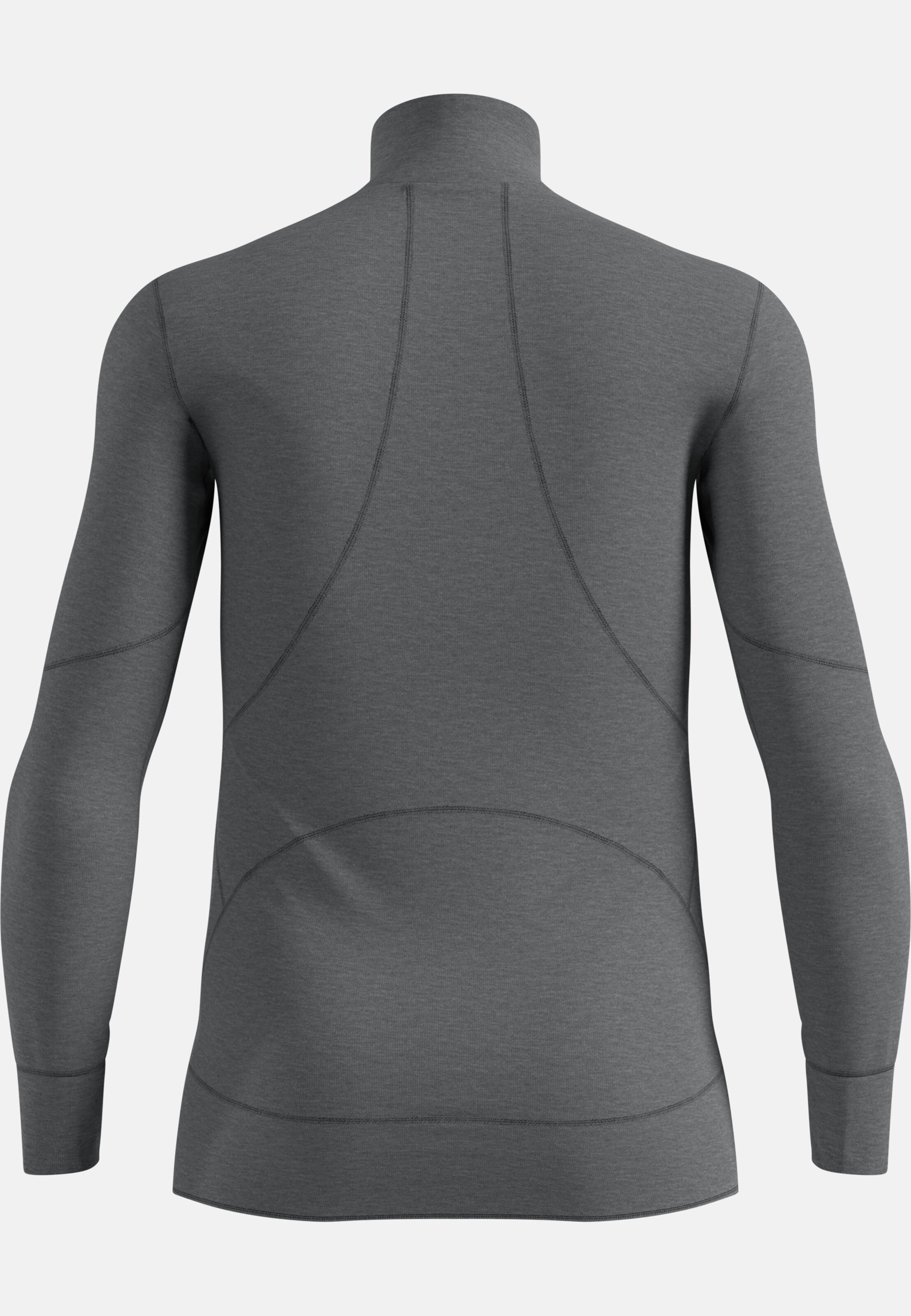 Active X-Warm Base Layer Half Zip in odlo steel grey melange