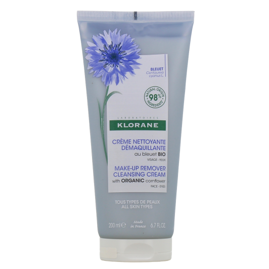 Klorane crème nettoyante démaquillante au bleuet - Tous types de peau