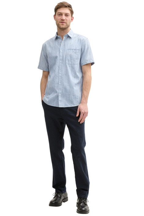 Tom Tailor blauwe heren overhemd