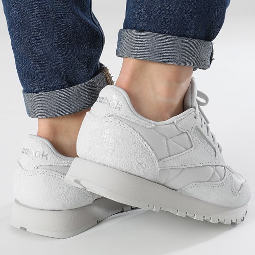 Baskets Femme Classic Leather 100034445 Steely Fog Silver Metallic