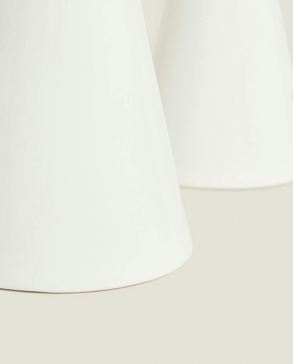 Castiçal de Natal Geométrico em Porcelana