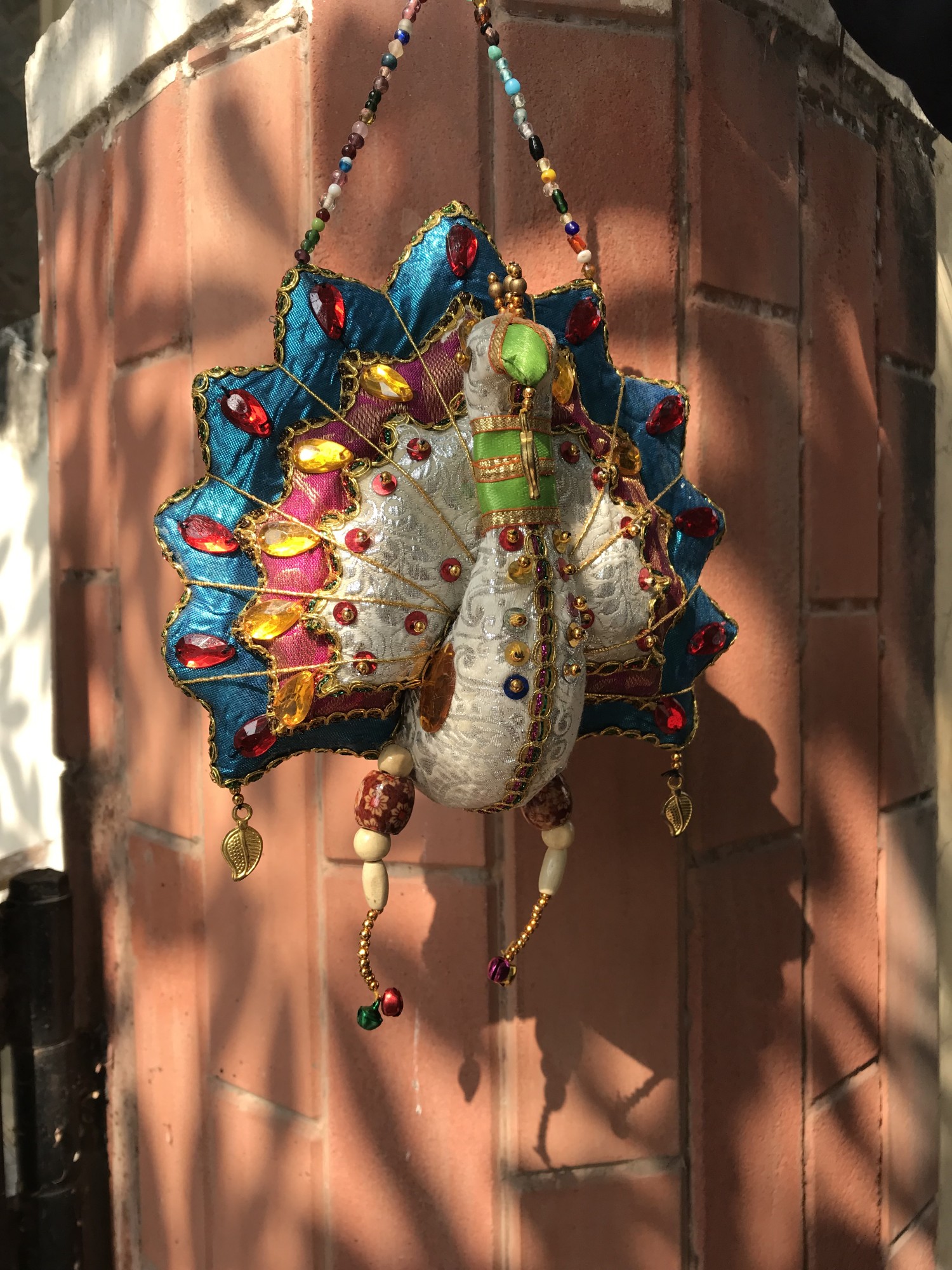 Pfauen-Paar hängend, multicolor, H 34 cm günstig bestellen