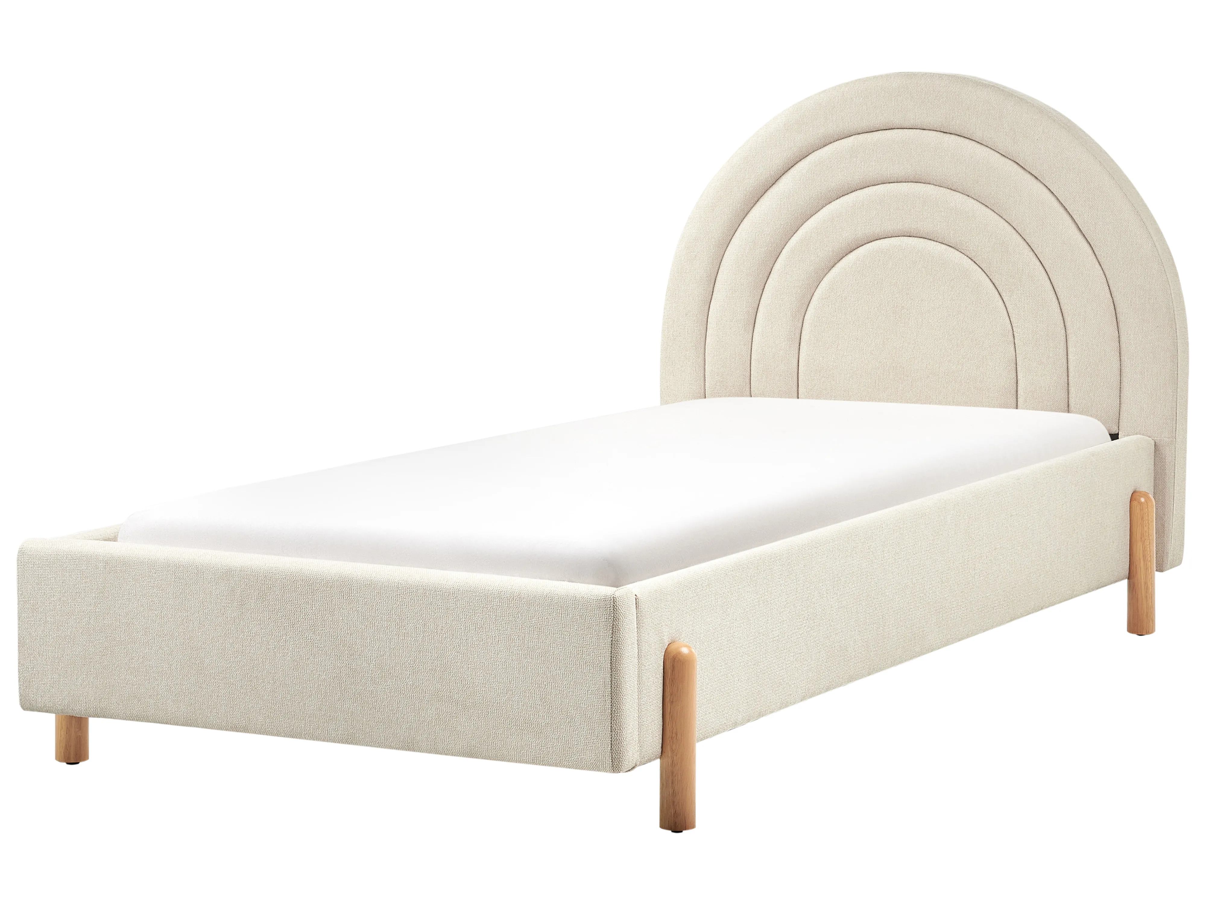 Kinderbed Stof ANET 90 x 200 cm Beige