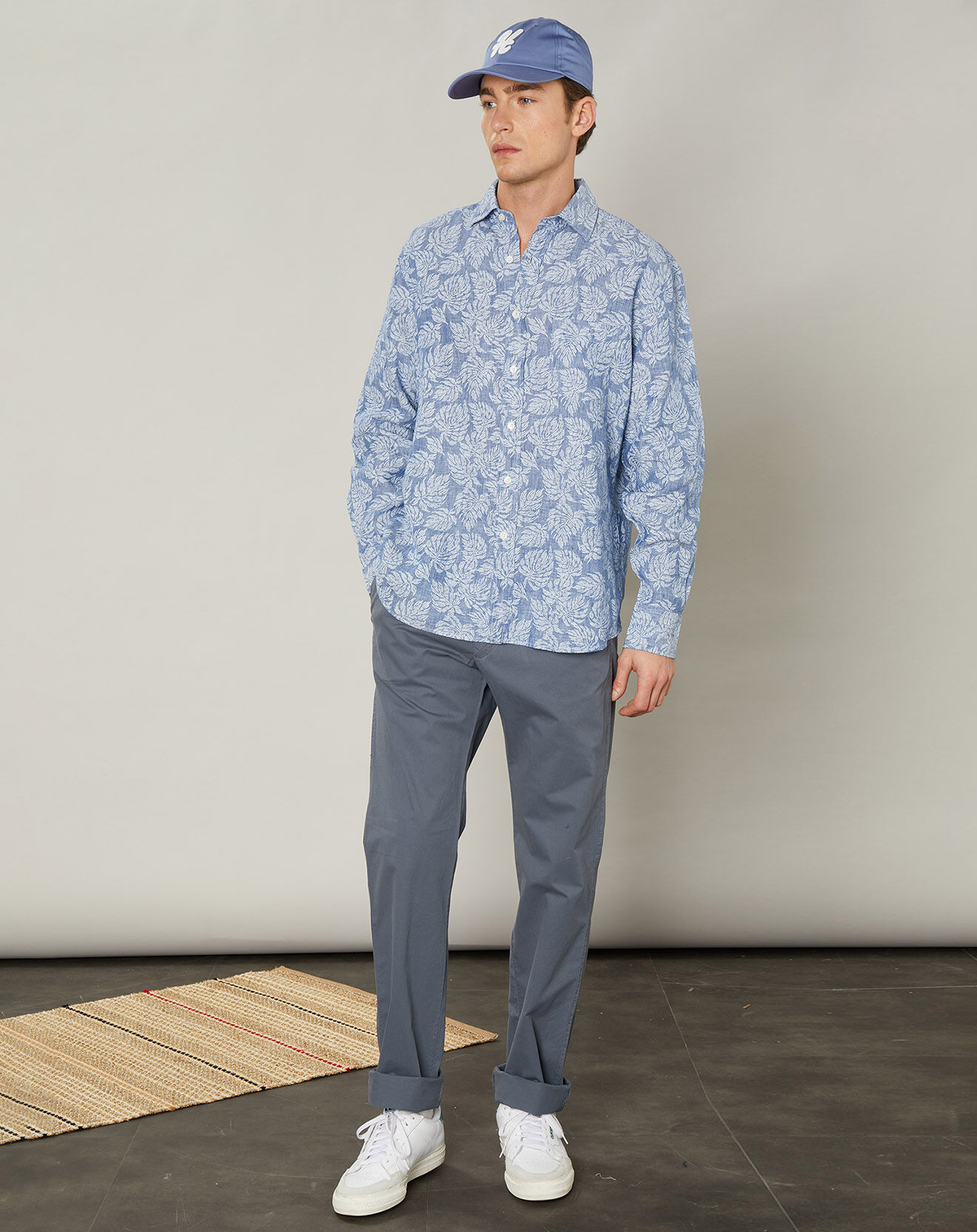 Hartford Chemise regular 100% Lin Paul chambray
